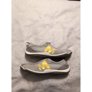Merrell Lorelei Ice Zip-Front Walking Shoes, Grey Yellow, Womens Size 9